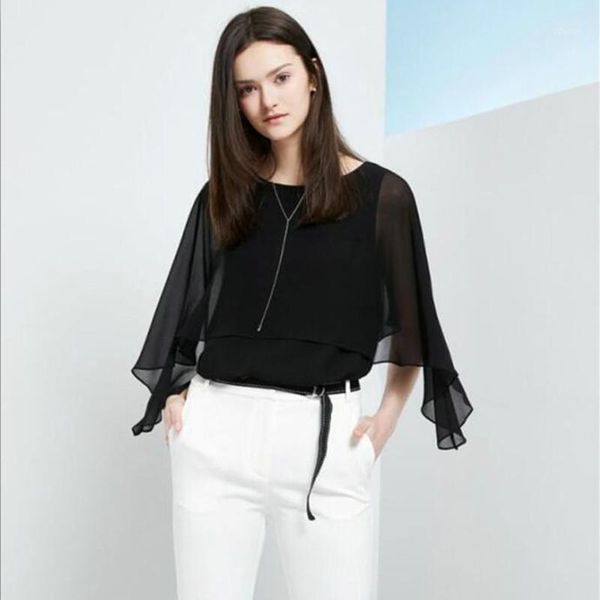 womens fashion 2021 women summer chiffon blouse plus ruffle batwing short sleeve casual shirt black white women's blouses & shirts
womens fashion 2021 women summer chiffon blouse plus ruffle batwing short sleeve casual shirt black white women's blouses & shirts