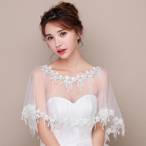 wraps & jackets women ivory tassel wedding bridal cape o-neck size elegant sheer tulle formal lace edge prom shawl accessory, White
wraps & jackets women ivory tassel wedding bridal cape o-neck size elegant sheer tulle formal lace edge prom shawl accessory, White