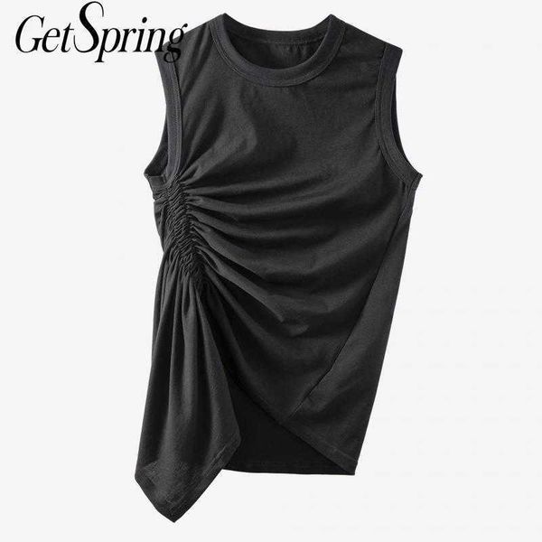 getspring women crop patchwork sleeveless tank s black white irregular fashion 210601
getspring women crop patchwork sleeveless tank s black white irregular fashion 210601