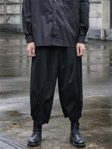 men's pants casual spring and autumn classic dark languorous lazy wind loose large size lovers with wide leg, Black
men's pants casual spring and autumn classic dark languorous lazy wind loose large size lovers with wide leg, Black