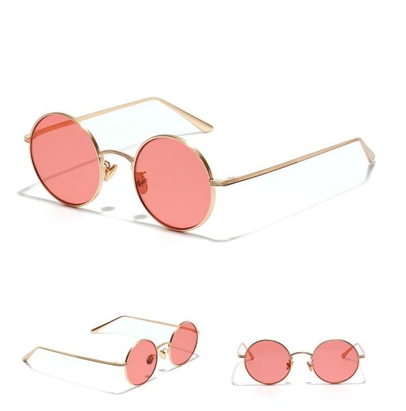 circular sunglasses women retro vintage silver gold metal frame clear yellow red round sun glasses, White;black
circular sunglasses women retro vintage silver gold metal frame clear yellow red round sun glasses, White;black