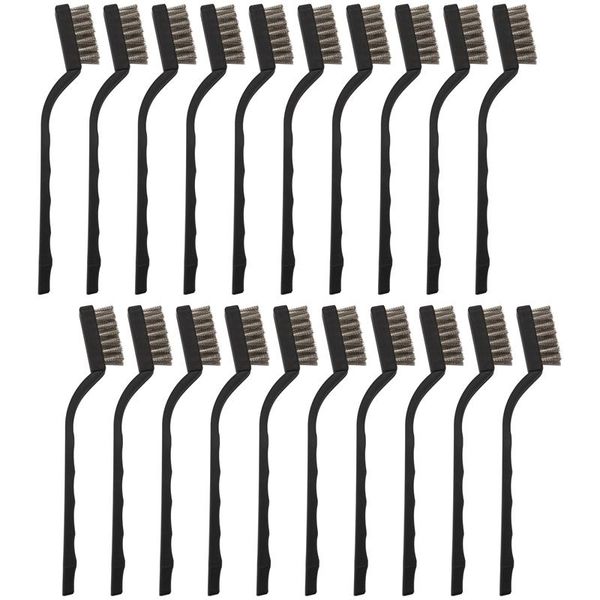 car sponge 20 pieces mini handle stainless steel wire bristles brush set for cleaning welding slag, stain and rust (silvery)
car sponge 20 pieces mini handle stainless steel wire bristles brush set for cleaning welding slag, stain and rust (silvery)