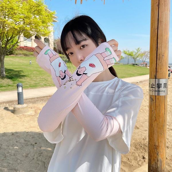 five fingers gloves sunscreen sleeves female printing cartoon summer outdoor arm guards ins sun uv protection for driving cycling, Blue;gray
five fingers gloves sunscreen sleeves female printing cartoon summer outdoor arm guards ins sun uv protection for driving cycling, Blue;gray