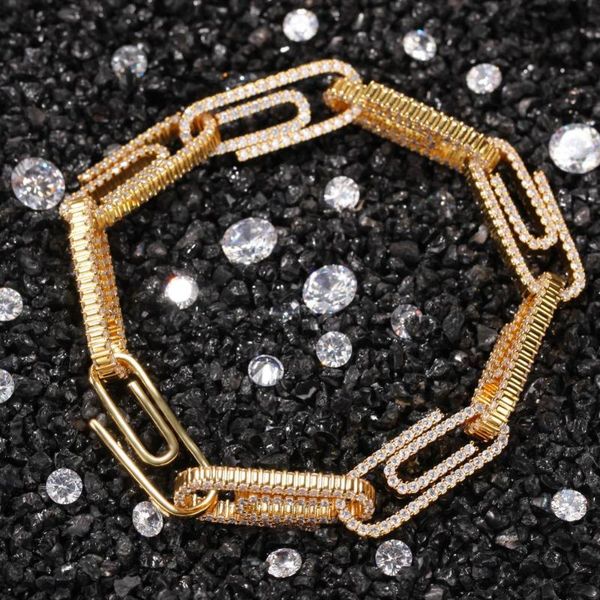chains fashion charm 10mm paperclip necklace cubic zirconia hip hop bracelet luxury copper iced out jewelry, Silver
chains fashion charm 10mm paperclip necklace cubic zirconia hip hop bracelet luxury copper iced out jewelry, Silver