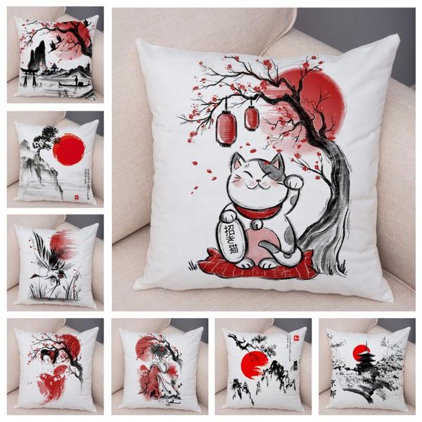 cushion/decorative pillow japanese style ink cushion cover decor beautiful scenery cat girl pillowcase soft plush case for sofa home car 45x
cushion/decorative pillow japanese style ink cushion cover decor beautiful scenery cat girl pillowcase soft plush case for sofa home car 45x