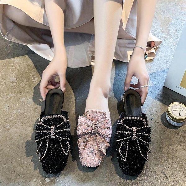 women mules slippers bling rhinestone butterfly shoes summer ladies sandals flats comfort 2021 female fashion, Black
women mules slippers bling rhinestone butterfly shoes summer ladies sandals flats comfort 2021 female fashion, Black