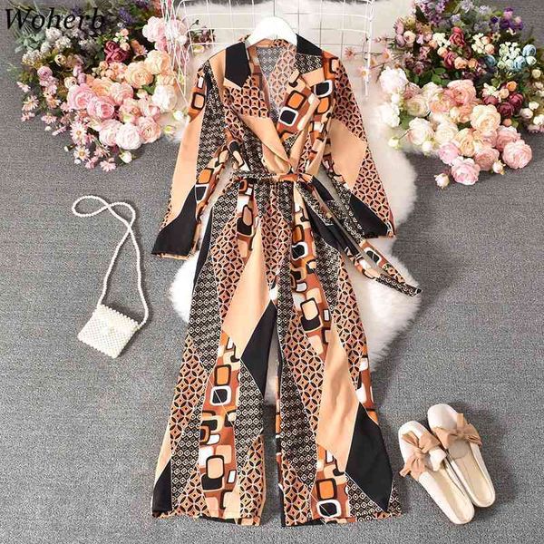 woherb women bodysuit korean overalls long sleeve shirt wide leg pants rompers womens jumpsuit lace up loose playsuit 93777 210326, Black;white
woherb women bodysuit korean overalls long sleeve shirt wide leg pants rompers womens jumpsuit lace up loose playsuit 93777 210326, Black;white