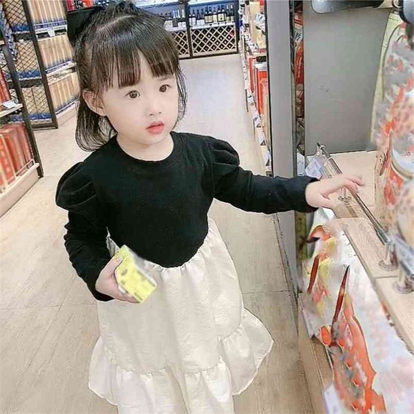 autumn girls' dress fashion contrast color puff sleeve princess with folds baby kids children's clothing for girl 210625, Red;yellow
autumn girls' dress fashion contrast color puff sleeve princess with folds baby kids children's clothing for girl 210625, Red;yellow