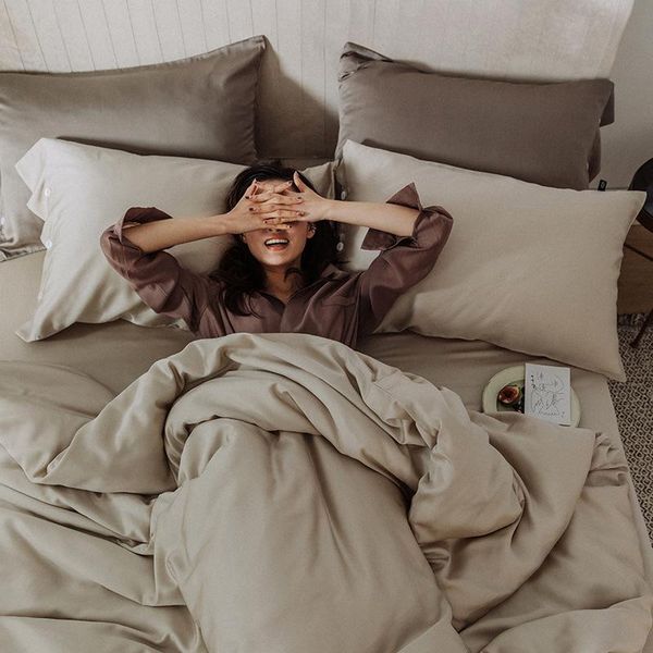 bedding sets tencel four-piece summer set ice silk sheets home textile bed spring and autumn nude sleeping quilt cover
bedding sets tencel four-piece summer set ice silk sheets home textile bed spring and autumn nude sleeping quilt cover