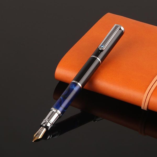1pcs luxury elegant blue material jade acrylic business fountain pen 0.5mm signature ink school office supplies pens
1pcs luxury elegant blue material jade acrylic business fountain pen 0.5mm signature ink school office supplies pens