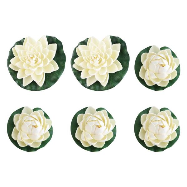 decorative flowers & wreaths 6pcs artificial pond plants lotus lilies (white)
decorative flowers & wreaths 6pcs artificial pond plants lotus lilies (white)