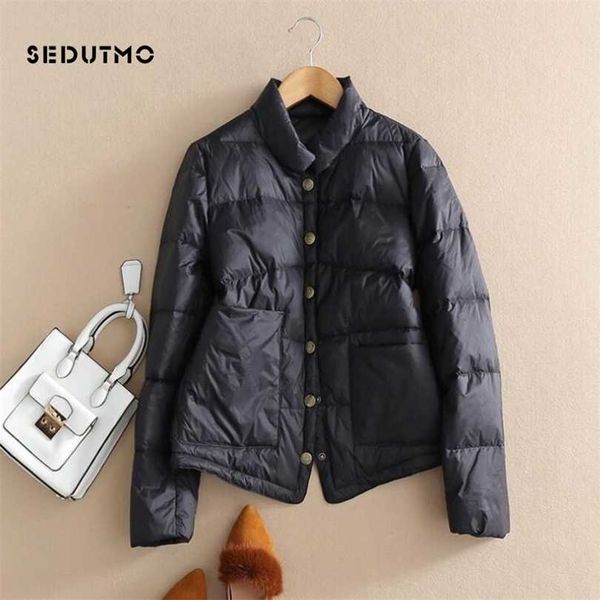 sedutmo winter duck down coat women ultra light short oversize thin jackets autumn casual slim puffer jacket parkas ed1103 211011, Black
sedutmo winter duck down coat women ultra light short oversize thin jackets autumn casual slim puffer jacket parkas ed1103 211011, Black