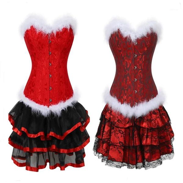 bustiers & corsets christmas santa corset dress red overbust bustier skirt set plus size lingerie burlesque gothic vintage costume, Black;white
bustiers & corsets christmas santa corset dress red overbust bustier skirt set plus size lingerie burlesque gothic vintage costume, Black;white