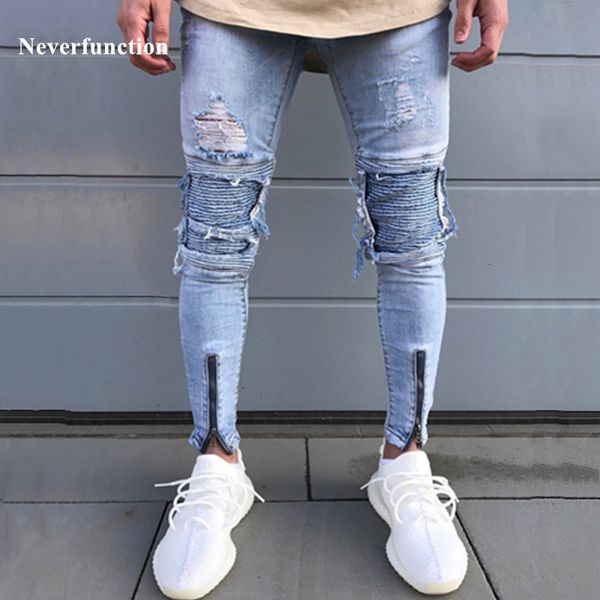jeans neverfunction skinny ripped pleated men hi-street distressed denim joggers washed destroyed slim motorcycle biker, Blue
jeans neverfunction skinny ripped pleated men hi-street distressed denim joggers washed destroyed slim motorcycle biker, Blue