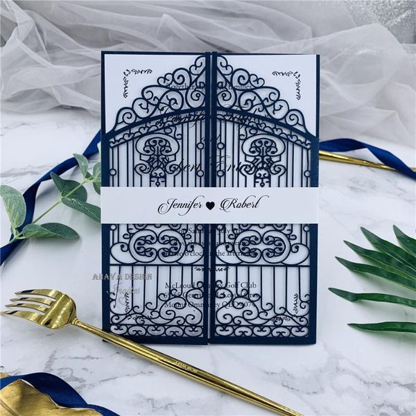 greeting cards vintage slate navy intricate laser cut gate-folded wedding invitation kits , customizable invites with envelope
greeting cards vintage slate navy intricate laser cut gate-folded wedding invitation kits , customizable invites with envelope