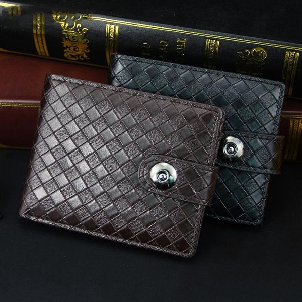men wallet short pu leather fashion woven pattern large capacity wallet with magnetic clasp folding coin bag pocket card holder, Red;black
men wallet short pu leather fashion woven pattern large capacity wallet with magnetic clasp folding coin bag pocket card holder, Red;black