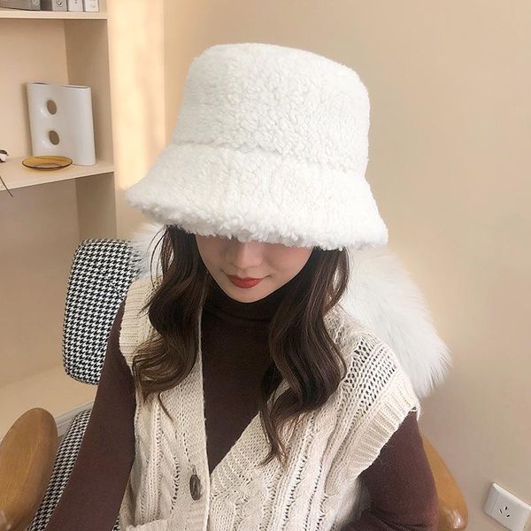 autumn and winter lamb plush female korean wild fisherman hat pure color simple outdoor warm japanese basin male trend wide brim hats, Blue;gray
autumn and winter lamb plush female korean wild fisherman hat pure color simple outdoor warm japanese basin male trend wide brim hats, Blue;gray