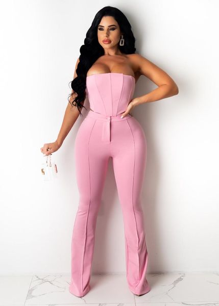 women's two piece pants echoine sleeveless strapless crop set elegant matching clubwear tracksuits fitness clothing, White
women's two piece pants echoine sleeveless strapless crop set elegant matching clubwear tracksuits fitness clothing, White