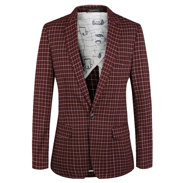 fashion suits korean blazer summer men's european size one button flat collar dark red, White;black
fashion suits korean blazer summer men's european size one button flat collar dark red, White;black