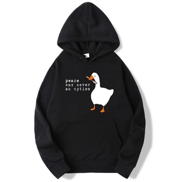 hoodies men autumn winter sudadera hombre peace was never an option goose hoodie hooded for men women sweatshirts 211116, Black
hoodies men autumn winter sudadera hombre peace was never an option goose hoodie hooded for men women sweatshirts 211116, Black
