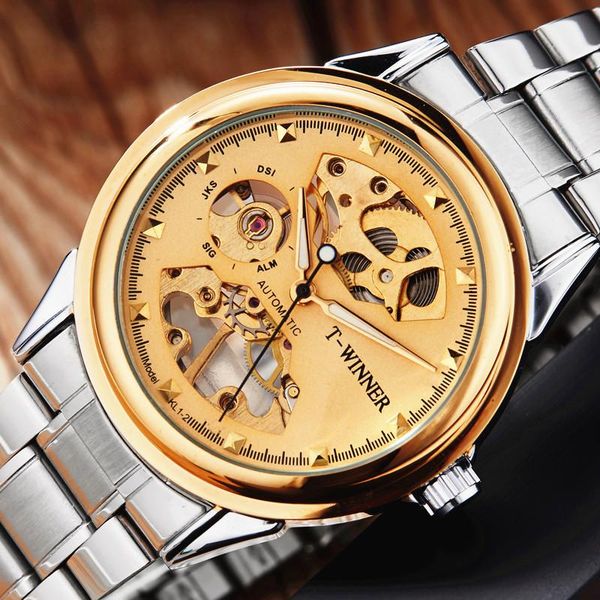 wristwatches 2021 luxury brand golden skeleton mechanical wrist watch men automatic stainless steel luminous male clock reloj hombre, Slivery;brown
wristwatches 2021 luxury brand golden skeleton mechanical wrist watch men automatic stainless steel luminous male clock reloj hombre, Slivery;brown
