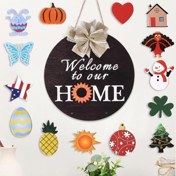 decorative flowers & wreaths welcome door sign wooden production exquisite and beautiful exchangeable accessories
decorative flowers & wreaths welcome door sign wooden production exquisite and beautiful exchangeable accessories