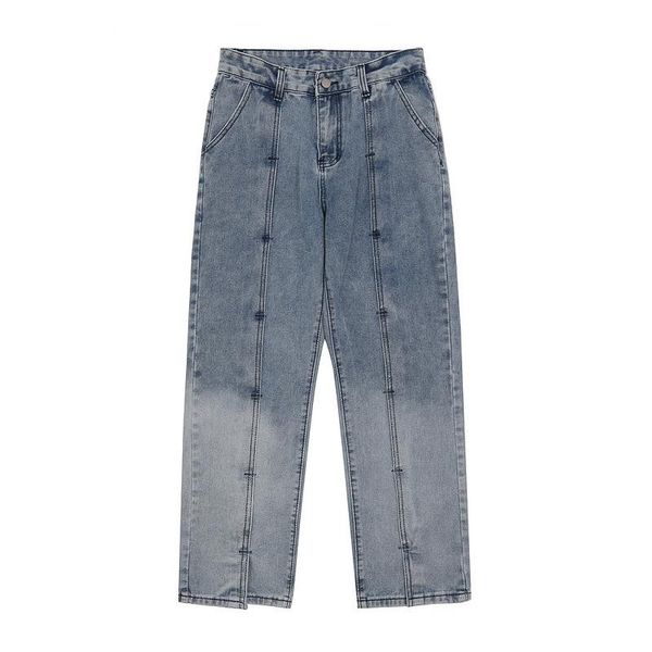 vintage streetwear daily casual jeans men women loose straight spliced bleached full length plus size denim trousers fashion men's, Blue
vintage streetwear daily casual jeans men women loose straight spliced bleached full length plus size denim trousers fashion men's, Blue