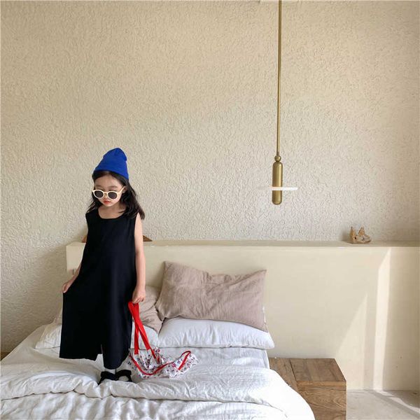 summer girls fashion simple sleeveless long sundress japanese style solid color cotton loose pinafore dress 210615, Red;yellow
summer girls fashion simple sleeveless long sundress japanese style solid color cotton loose pinafore dress 210615, Red;yellow