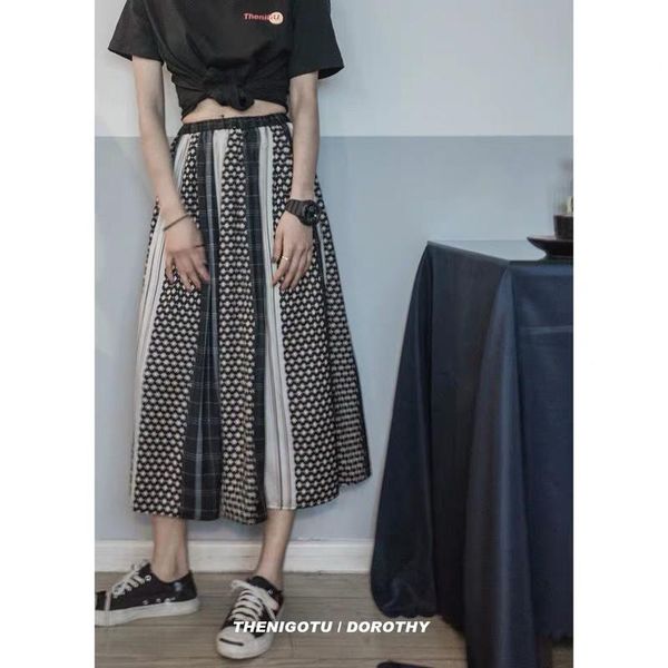 skirts japanese retro high waist decor splicing medium length a-line skirt women 2021 hair wholesale, Black
skirts japanese retro high waist decor splicing medium length a-line skirt women 2021 hair wholesale, Black