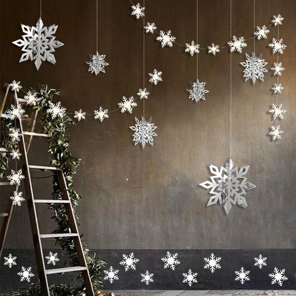 christmas decorations white winter wonderland party decor 3d paper silver snowflake hanging garlands big stickers supplies
christmas decorations white winter wonderland party decor 3d paper silver snowflake hanging garlands big stickers supplies