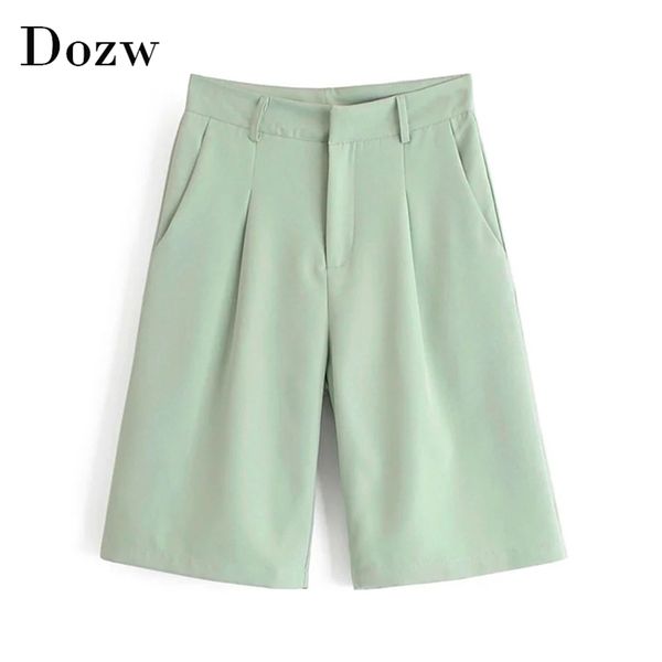 solid straight half length pants women high waist pleated casual lady baggy fashion loose bottom pantalon femme 210515, Black;white
solid straight half length pants women high waist pleated casual lady baggy fashion loose bottom pantalon femme 210515, Black;white