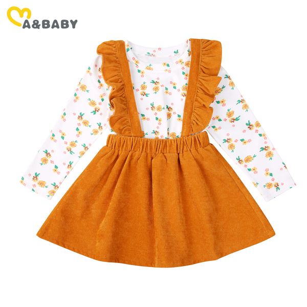 2-7y autumn spring toddler kid girls clothes set long sleeve floral t shirt ruffles skirts overalls outfits child 210515, White
2-7y autumn spring toddler kid girls clothes set long sleeve floral t shirt ruffles skirts overalls outfits child 210515, White