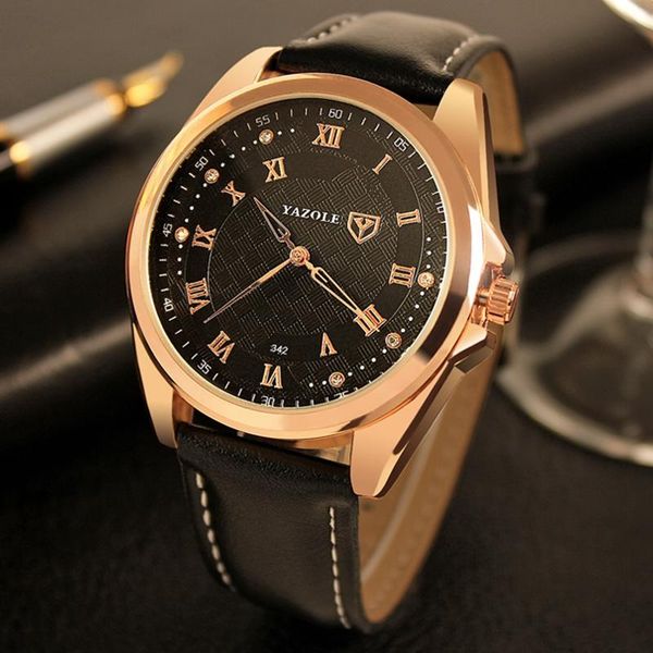 wristwatches brand yazole fashion luxury business men watch special roman numeral dial life waterproof premium quartz movement 342, Slivery;brown
wristwatches brand yazole fashion luxury business men watch special roman numeral dial life waterproof premium quartz movement 342, Slivery;brown