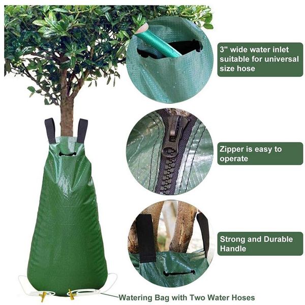watering equipments upgrade tree bag 20 gallon with water hoses for trees and plants automatic drip system
watering equipments upgrade tree bag 20 gallon with water hoses for trees and plants automatic drip system