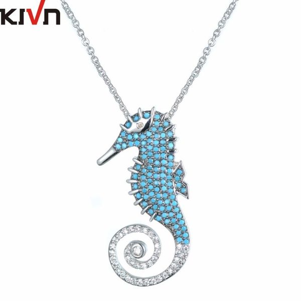 fashion jewelry cute sea steed horse blue cz cubic zirconia pendant necklaces for women birthday christmas gifts chains, Silver
fashion jewelry cute sea steed horse blue cz cubic zirconia pendant necklaces for women birthday christmas gifts chains, Silver