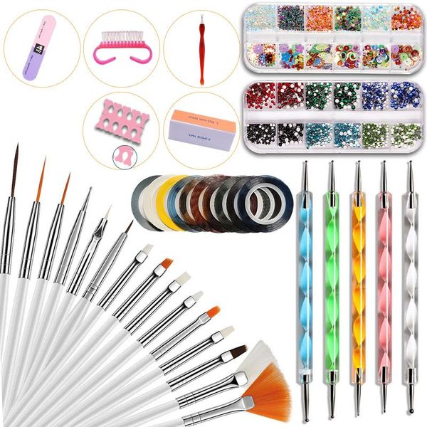 nail brushes tool acrylic art brush dotting drawing painting uv gel liner polish set with crystal decoration, Yellow
nail brushes tool acrylic art brush dotting drawing painting uv gel liner polish set with crystal decoration, Yellow