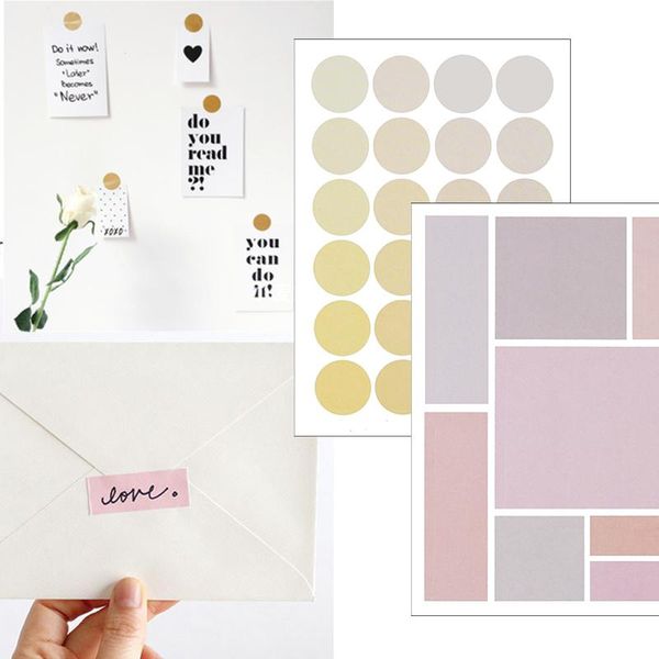 gift wrap 76pcs cute solid color stickers dot square paper label sticke diy hand account sticker scrapbook postcard stationery decor
gift wrap 76pcs cute solid color stickers dot square paper label sticke diy hand account sticker scrapbook postcard stationery decor