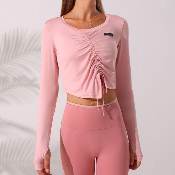 yoga outfit women t-shirt long-sleeved o-veck soft autumn winter drawstring casual outer wear fitness training sports gym clothing
yoga outfit women t-shirt long-sleeved o-veck soft autumn winter drawstring casual outer wear fitness training sports gym clothing