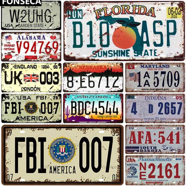 usa alabama uk car license number metal plate plaque vintage tin sign creative bar club pub wall decoration iron painting
usa alabama uk car license number metal plate plaque vintage tin sign creative bar club pub wall decoration iron painting