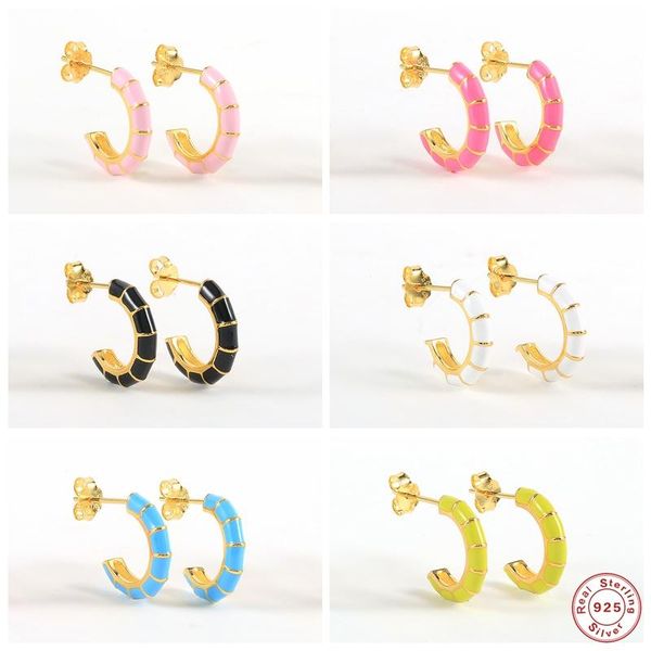 hoop & huggie s925 sterling silver earrings black/pink/green white dripping oil neon earring for women ladies piercing pendientes, Golden;silver
hoop & huggie s925 sterling silver earrings black/pink/green white dripping oil neon earring for women ladies piercing pendientes, Golden;silver