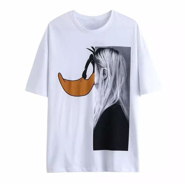 women's t-shirt 2021 women abstract character cartoon print casual female o neck basic summer white t shirt leisure brand t612
women's t-shirt 2021 women abstract character cartoon print casual female o neck basic summer white t shirt leisure brand t612