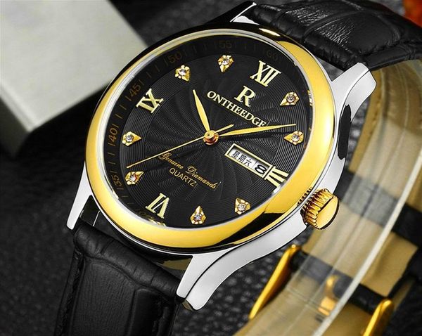 wristwatches ontheedge watch men brown leather quartz auto date calendar original brand waterproof business wristwatch fashion male, Slivery;brown
wristwatches ontheedge watch men brown leather quartz auto date calendar original brand waterproof business wristwatch fashion male, Slivery;brown