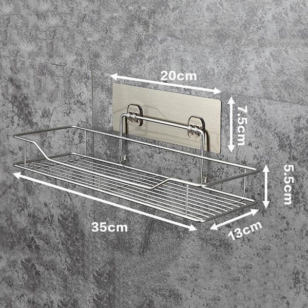 bath accessory set wall-mounted shelf with hook storage rack stainless steel bathroom punch household kitchen
bath accessory set wall-mounted shelf with hook storage rack stainless steel bathroom punch household kitchen