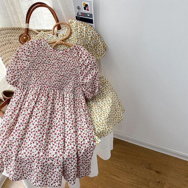 girl's dresses 2021 korea style girls printed dress fashion cotton summer 1-6 years yu112, Red;yellow
girl's dresses 2021 korea style girls printed dress fashion cotton summer 1-6 years yu112, Red;yellow