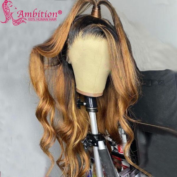 lace wigs ambition remy ombre human hair glueless front 13x6 wig 180% density dark root wave bleached knots, Black;brown
lace wigs ambition remy ombre human hair glueless front 13x6 wig 180% density dark root wave bleached knots, Black;brown
