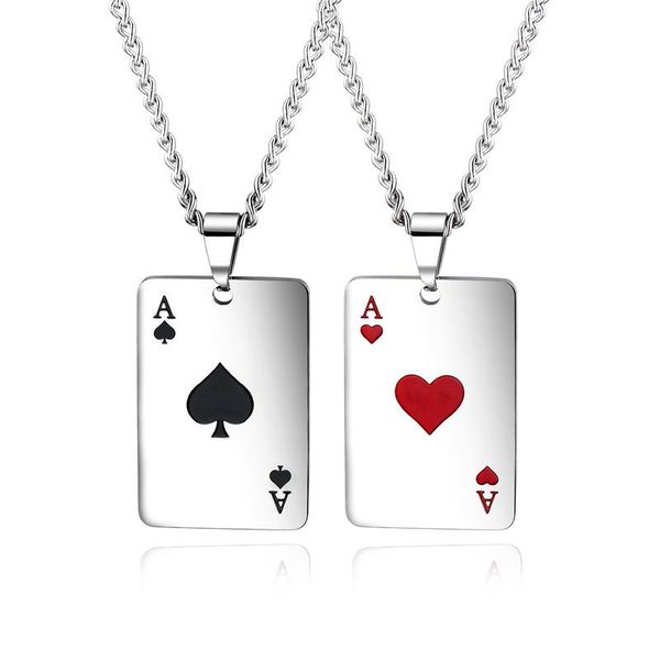 creative ace of spades pendant necklaces for men boy titanium steel delicate aesthetic accessories jewelry gift, Silver
creative ace of spades pendant necklaces for men boy titanium steel delicate aesthetic accessories jewelry gift, Silver