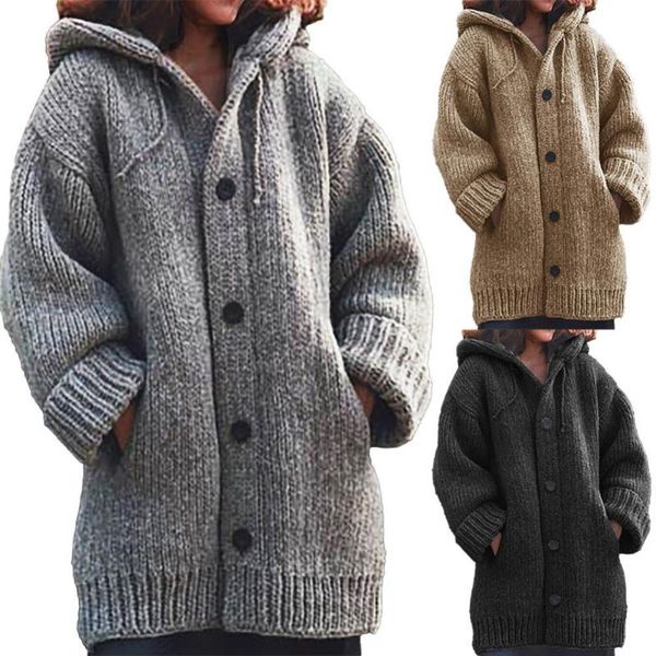 women's wool & blends autumn winter women's coat long sleeve lapel woolen cardigan warm midi trench single-breasted jacket, Black
women's wool & blends autumn winter women's coat long sleeve lapel woolen cardigan warm midi trench single-breasted jacket, Black