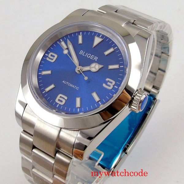 wristwatches bliger 36mm blue dial sapphire crystal luminous marks miyota 8215 automatic mens watch oyster braclet polished bezel, Slivery;brown
wristwatches bliger 36mm blue dial sapphire crystal luminous marks miyota 8215 automatic mens watch oyster braclet polished bezel, Slivery;brown