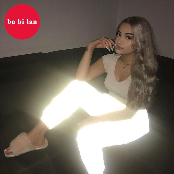 women's jeans 2021 reflective pants europe and the united states casual female stars with same loose beam feet in spring, Blue
women's jeans 2021 reflective pants europe and the united states casual female stars with same loose beam feet in spring, Blue