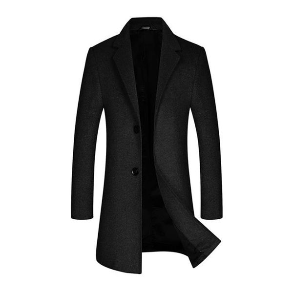 men's wool & blends autumn winter coat men business casual long trench single breasted jacket woolen overcoat grey/black
men's wool & blends autumn winter coat men business casual long trench single breasted jacket woolen overcoat grey/black